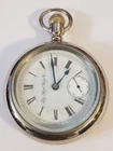 ELGIN 18S 15J GRADE 169, MINT FANCY MULTI-COLOR DIAL SILVERODE CASE.