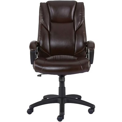 Staples Kelburne Luxura Ergonomic Faux Leather Swivel Executive Chair,