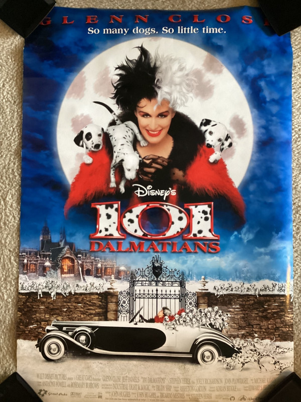 2015 SS home video poster~ Walt Disney's 101 DALMATIANS ~ 22x28