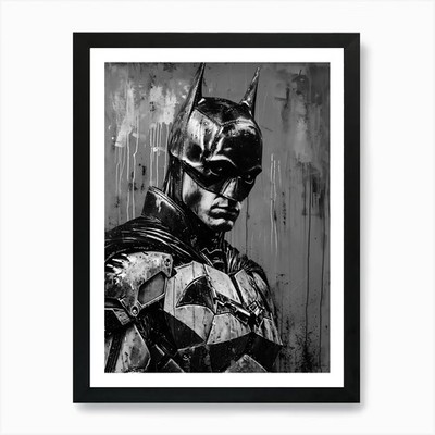 Batman 3 Kunstdruck gerahmt Wandbild Poster Leinwanddruck Bild