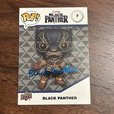 2023 Upper Deck Funko Pop Marvel Infinity Saga Facsimile Sig Black Panther 1:80