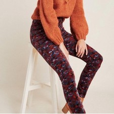 ANTHROPOLOGIE Pilcro Letterpress Skinny Corduroy Jeans size 27 in Autumn Floral