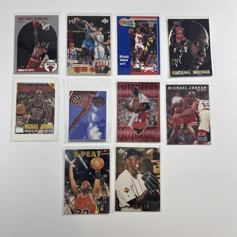 Michael Jordan Lot (10) Basketball Cards Skybox Topps Hoops Upper Deck Insert
