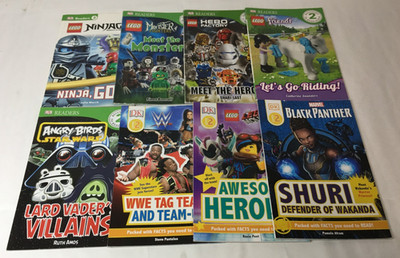 Lot of 8 DK Readers Books / Level 2 Beginning to Read / Kids Early Readers