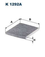 Filter Innenraumluft Filtron K 1292A FÜR Alfa Romeo Innenraumfilter Pollenfilter