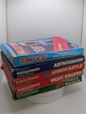 Vintage 1979 Mattel Intellivision Game Lot 2 Collection, Untested