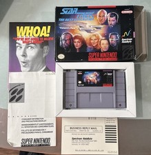 Star Trek the Next Generation - Super Nintendo SNES - CIB Complete in Box