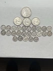 1-Silver Dollar1884’0 ,3Franklin Half’s, 25 Dimes , All 90%Silver, 29 Coins