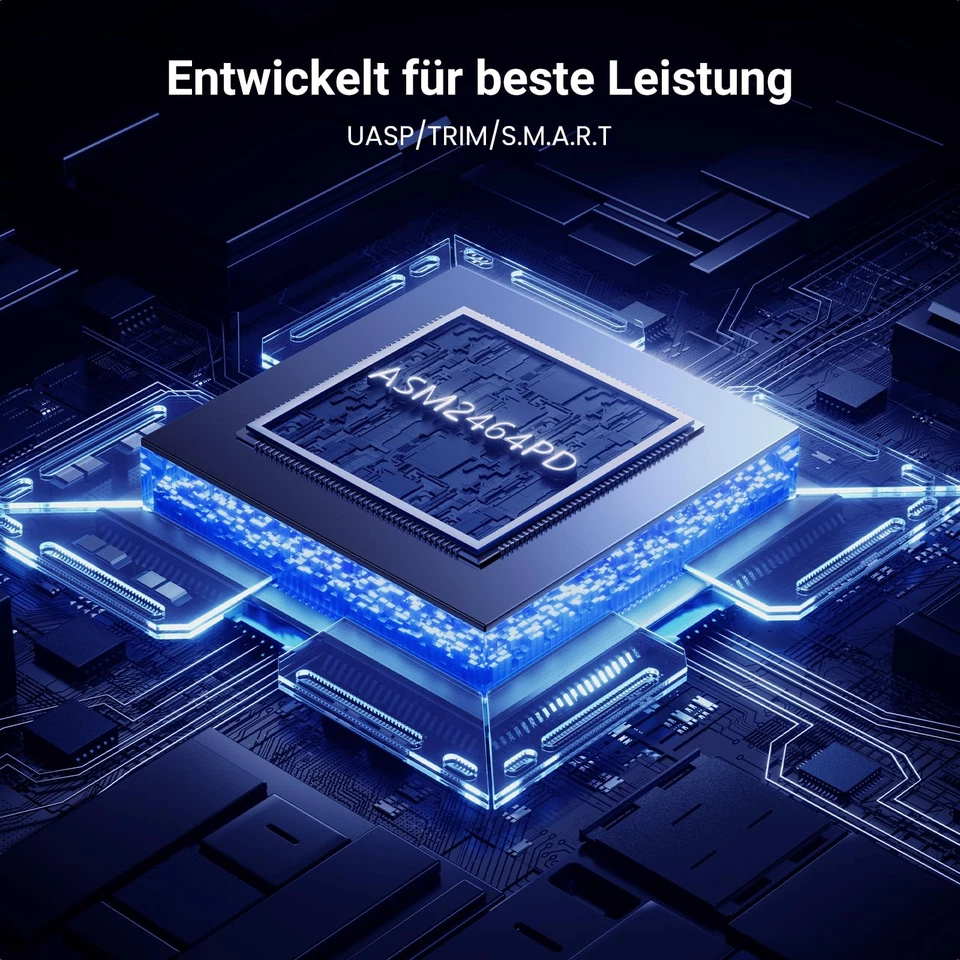 40 Gbps M2 SSD Gehäuse, USB 4 NVMe SSD Gehäuse für Thunderbolt 4/3, NVME Gehä... - Bild 4 von 4