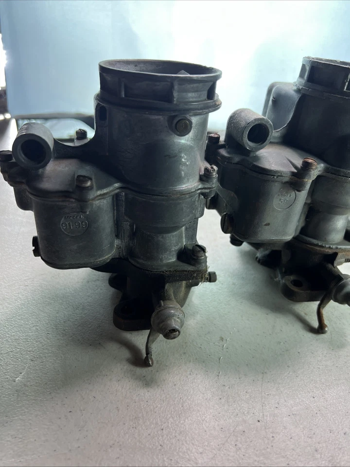 Carburador Hot Rod Ford 94 vintage lote de 3 piezas de la vieja escuela triple Deuce Foto 2 de 4