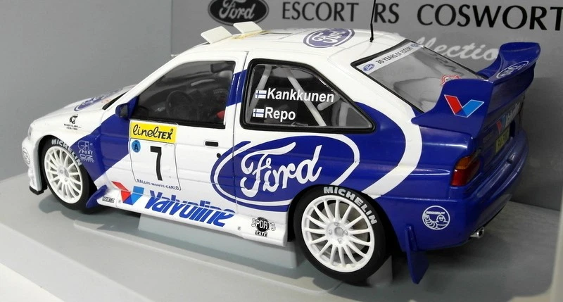 UT Models 1/18 Scale Diecast 39850 Ford Escort Cosworth WRC Kankkunen Repo 1998 - Image 2 of 4