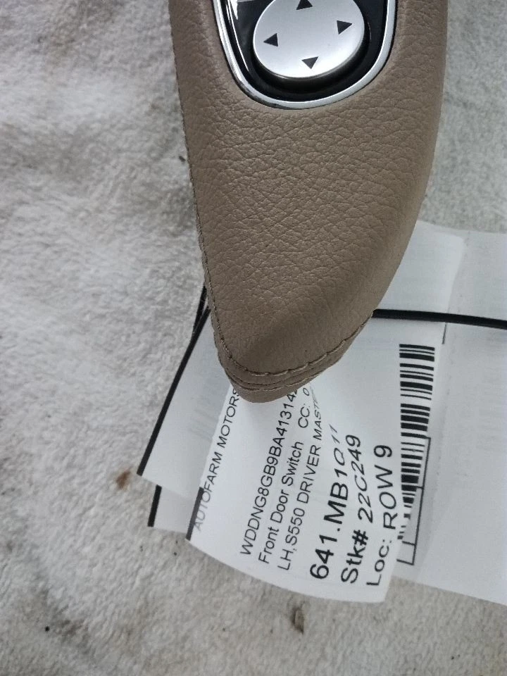 Driver Front Door Switch 221 Type Driver's 2009-2013 Mercedes Benz S Class! - Image 2 of 4