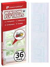 Window Fly Traps, 36 Pack Fruit Fly Traps for Indoors, Gnat Traps Bug Catcher...
