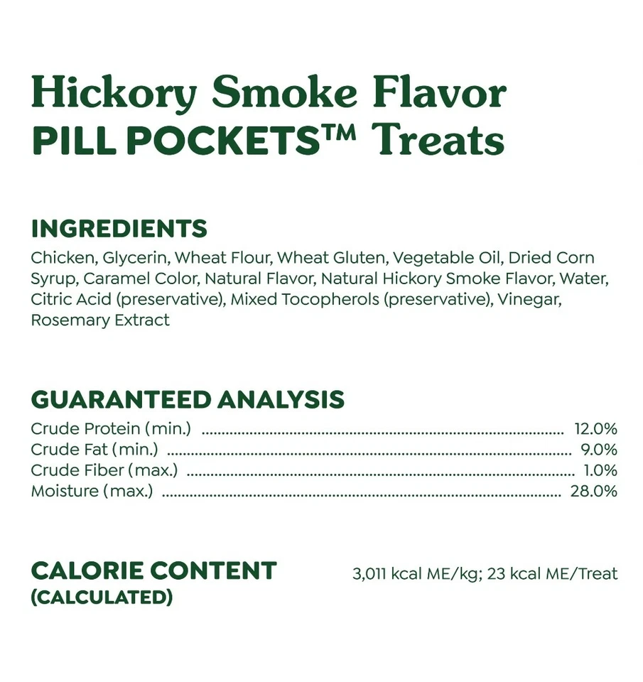 Greenies 10151050 15,8 OZ Bolsillo para píldoras Golosinas suaves para perros - Humo de nogal americano Paquete de 60 Foto 3 de 4