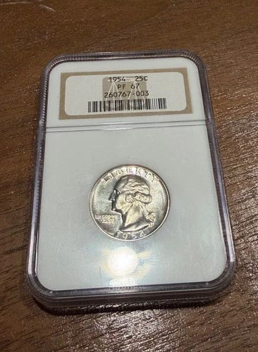 1954 25C PF 67 NGC Graded