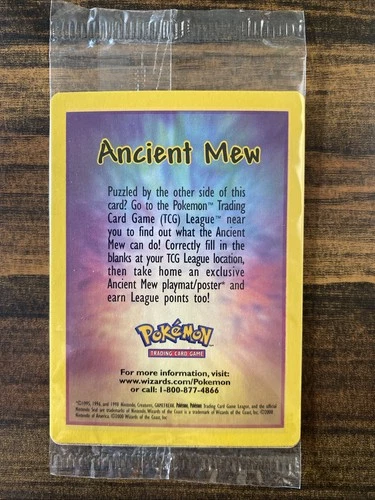 Pokemon Factory Sealed Ancient Mew - Mint 1999-2000 Holo Promo WOTC