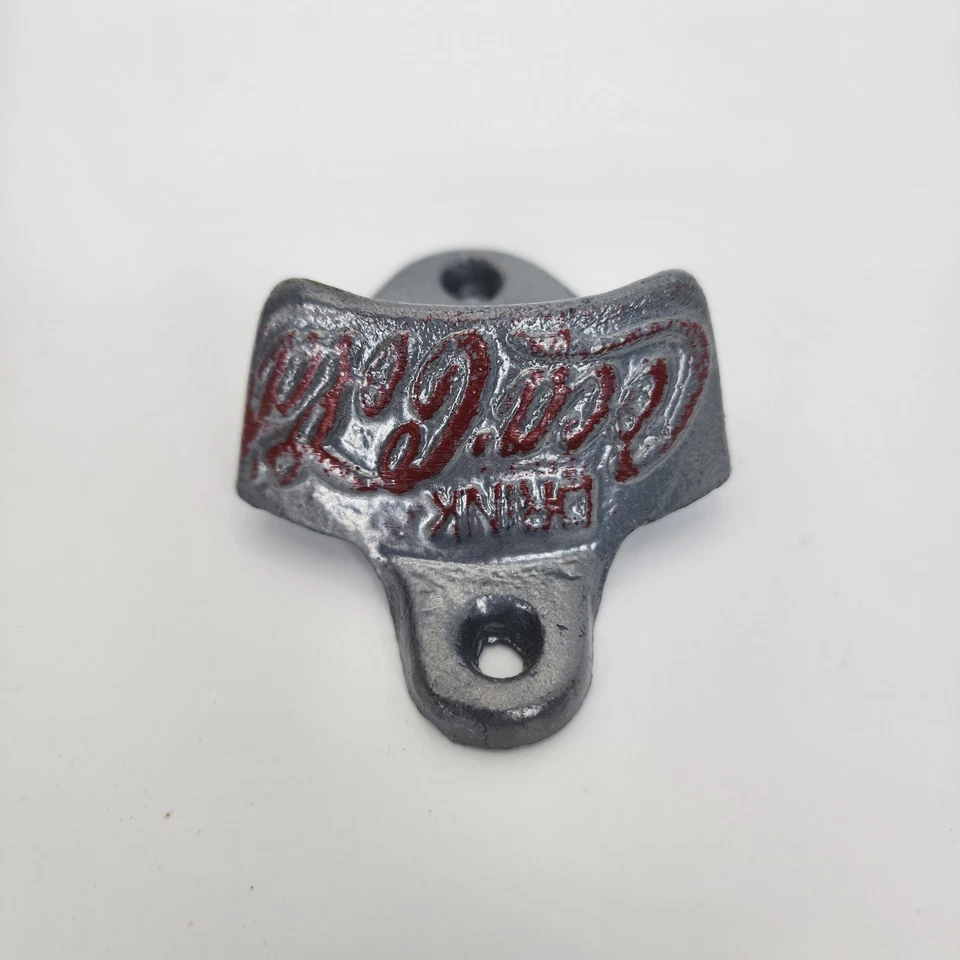 Coca-Cola Bottle Opener Homemade Cast Iron Wall Mounted - Image 3 of 4