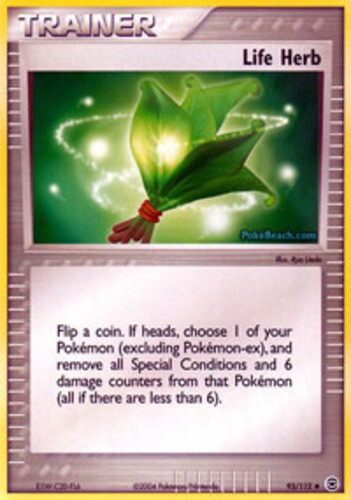1x Life Herb - 93/112 - Uncommon - Reverse Holo Lightly Played Pokemon EX - Fire