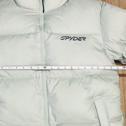 Spyder Windom Down Jacket Wintergreen Size Large NWT Zipper Pockets - Picture 16 of 16