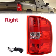 Tail Lights LH+RH For Chevy Silverado 1500 2500 3500 HD 2007-2014 Red Lens