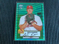 2021 TOPPS CHROME PLATINUM #122 SETH ELLEDGE  *ROOKIE AQUA WAVE*  CARDINALS
