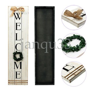 Wooden Home Plaque With Green Wreath Housewarming Home Signs Wall