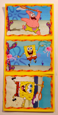 nickelodeon - Spongebob - Nr. 123, 124, 125 - 3 St. - 2010 - Aufkleber Set - neu