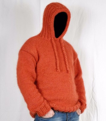 men's fuzzy mohair sweater