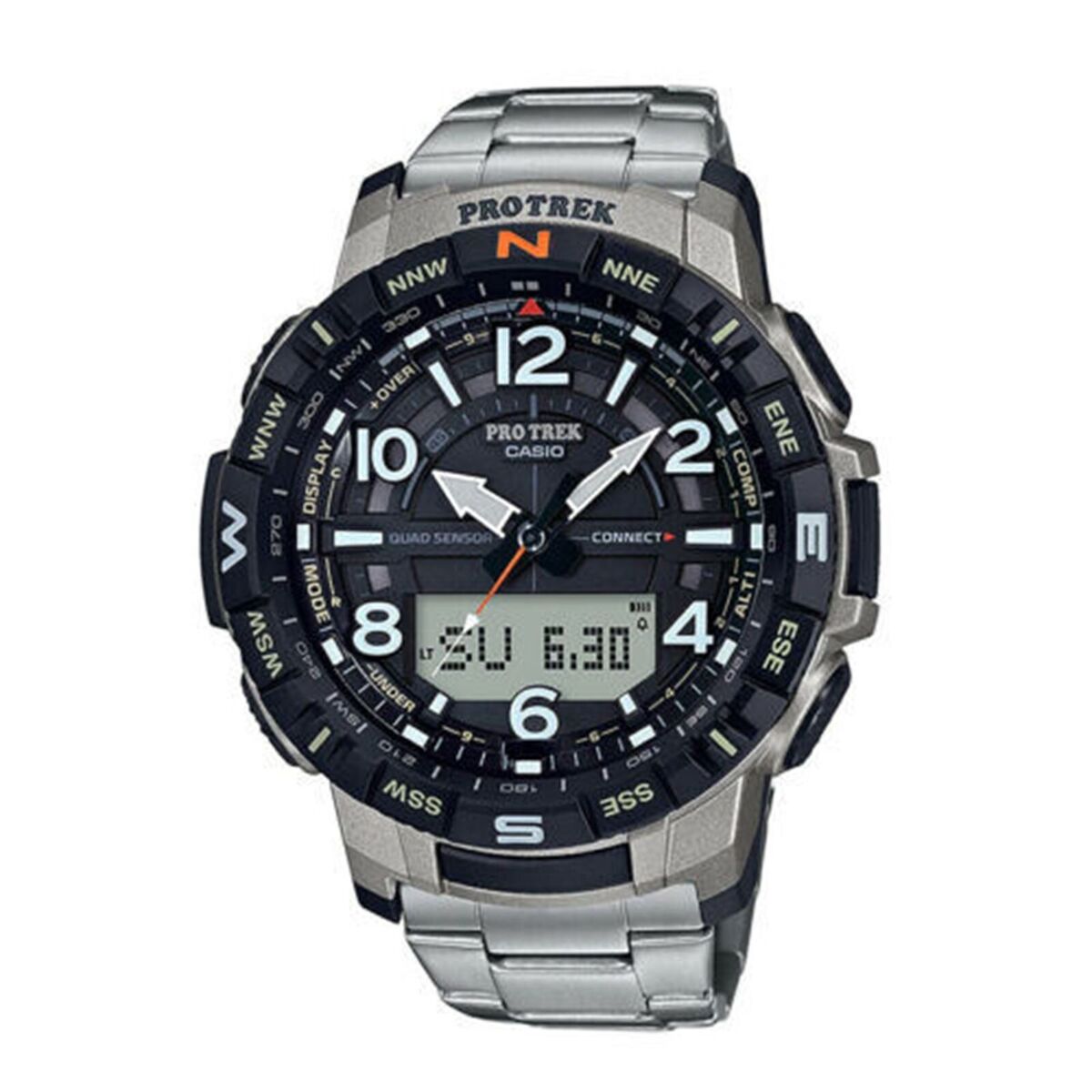 Casio Pro Trek PRT-B50T-7JF Bluetooth Analog Digital Titanium Men