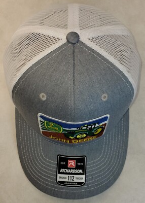 John Deere Tractor Patch on Richardson 112 Trucker Hat  display picture 1