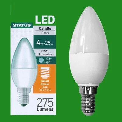 6x 4W (=25W) LED Bougie Perle Jour Clair 6500k Ses E14 Petit Vis Edison Ampoule - Photo 1/3