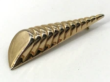 Classic Gold Seashell Sea Shell Brooch Pin