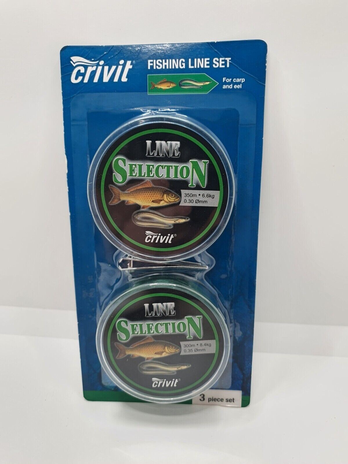 crivit 3 Piece Fishing Line Set ~ 350m 6.6Kg .30 Ø / 300m 8.4Kg 