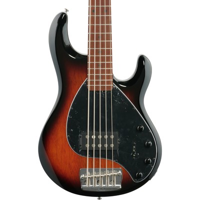 Sterling StingRay RAY35 5-String Bass Guitar, Vintage Sunburst