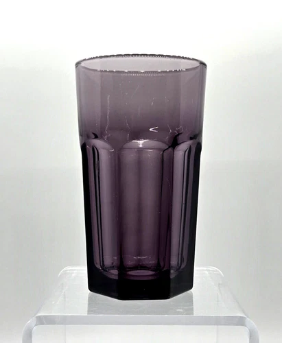 Libbey Gibraltar ~  Juice Glass Tumbler ~ Violet (Dark Purple) ~ 4-1/2"