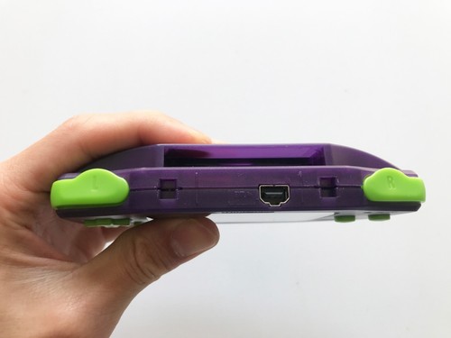 Nintendo Gameboy Advance GBA Purple in Color with IPS Backlight Modified Kit - Afbeelding 8 van 8