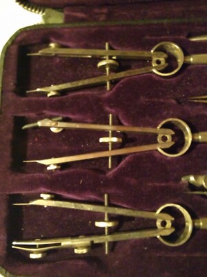 Lot De Boussoles Vintage Jasco Dans Son étui D'origine – Fabriqué En Tchécoslovaquie