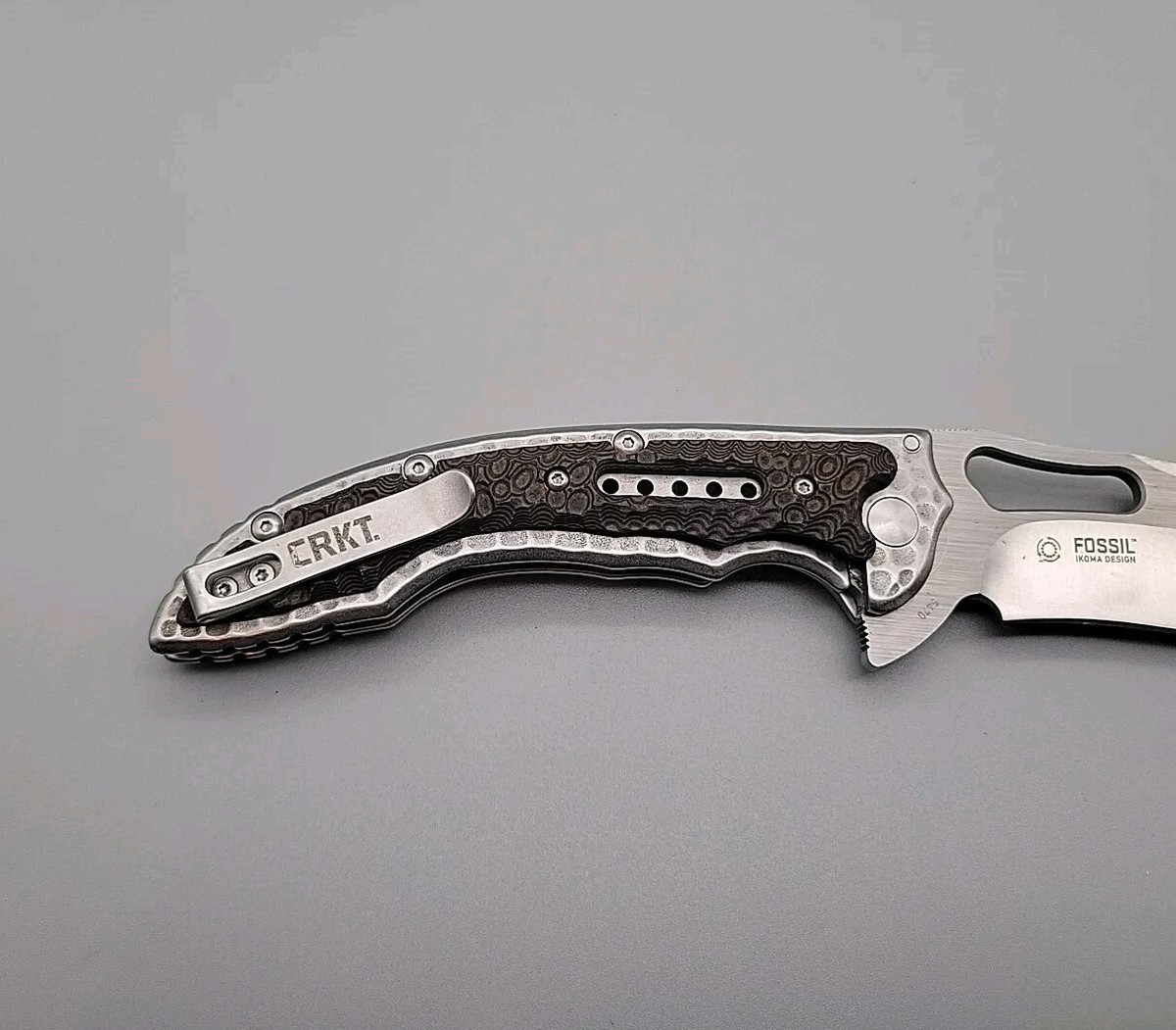 CRKT Fossil 5470 Pocket Knife - Ikoma Design - Frame Lock - Plain