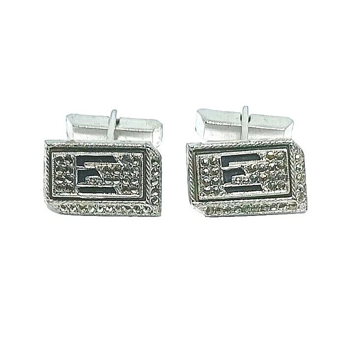Letters, Numbers & Words Sterling Silver Cufflinks for Men