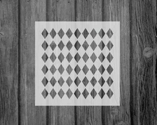 Diamonds Pattern Stencil, Reusable Mylar Craft Stencil For Painting, 027