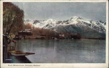 Kashmir India IN Srinagar Early Winter c1910 Vintage Postcard