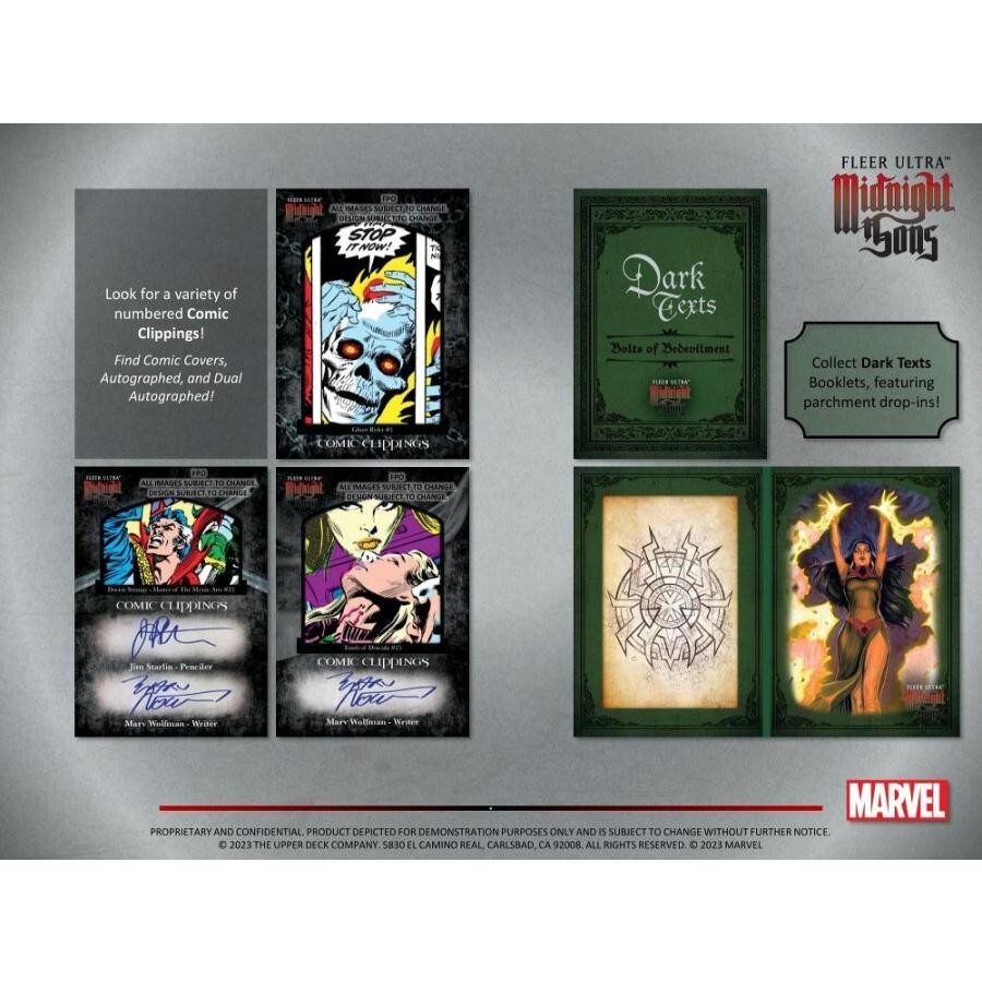 2023 Upper Deck Fleer Ultra Marvel Midnight Sons Factory Sealed