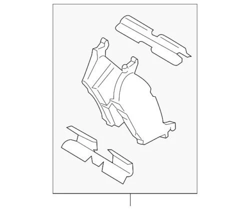 Juego de forros de freno trasero para Ford F-150 2015-2020 (N/P FL3Z-2200-E)