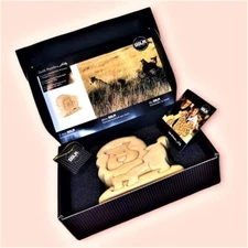 BRAND NEW IN BOX Dolfi 3D Wood PUZZLE LION SIMBA KING OF JUNGLE AFRICA ANIMAL