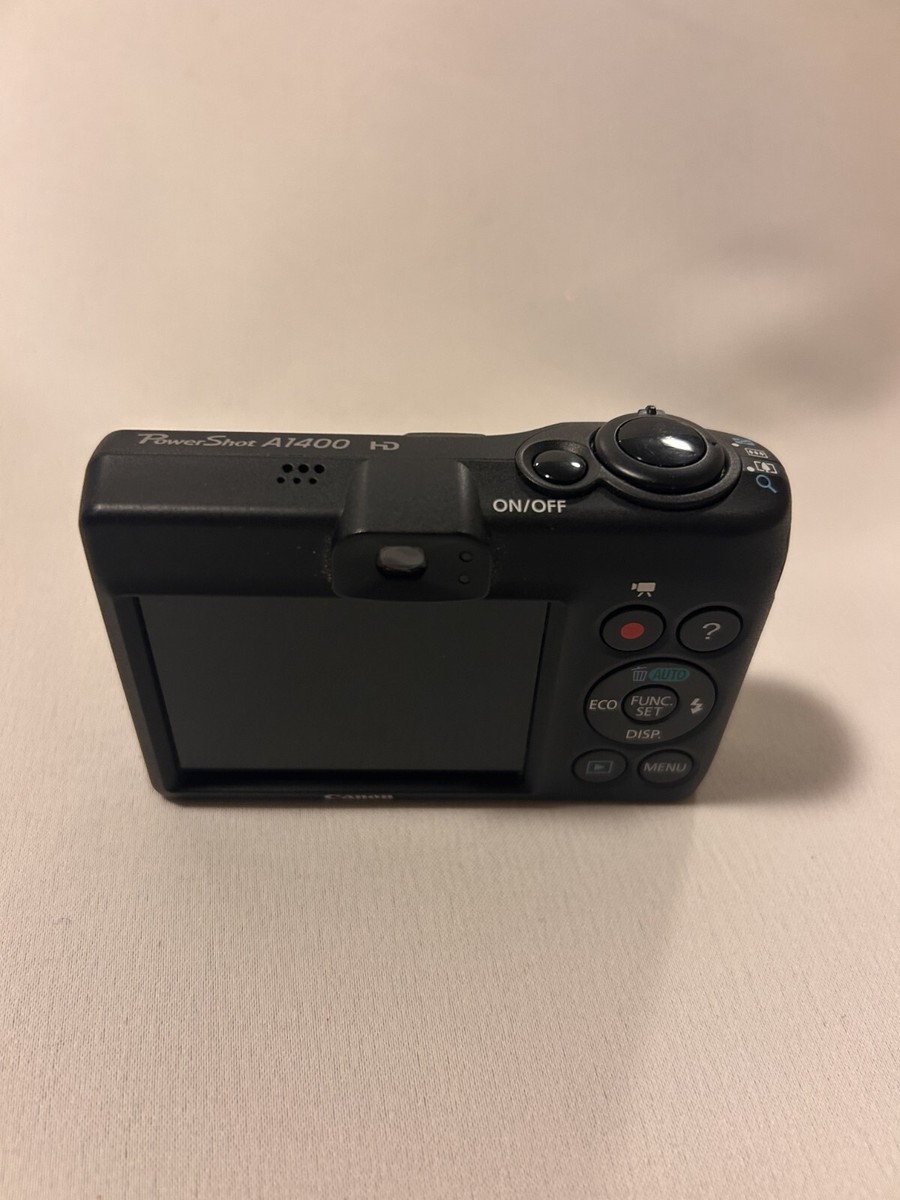 Canon PowerShot A1400 16.0 MP Digital Camera - Black for sale