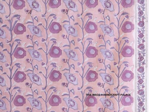Indian Hand Block Print 100% Cotton Fabric By The Yard Dress Sewing Craft Fabric - Picture 25 of 69