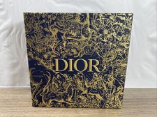 Dior Limited Edition Holiday Luxury Designer Gift Box Blue Gold Box Only