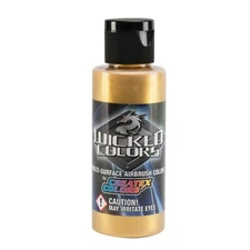 Createx Wicked Colors W350-02  Wicked Gold 2oz. Airbrush Paint