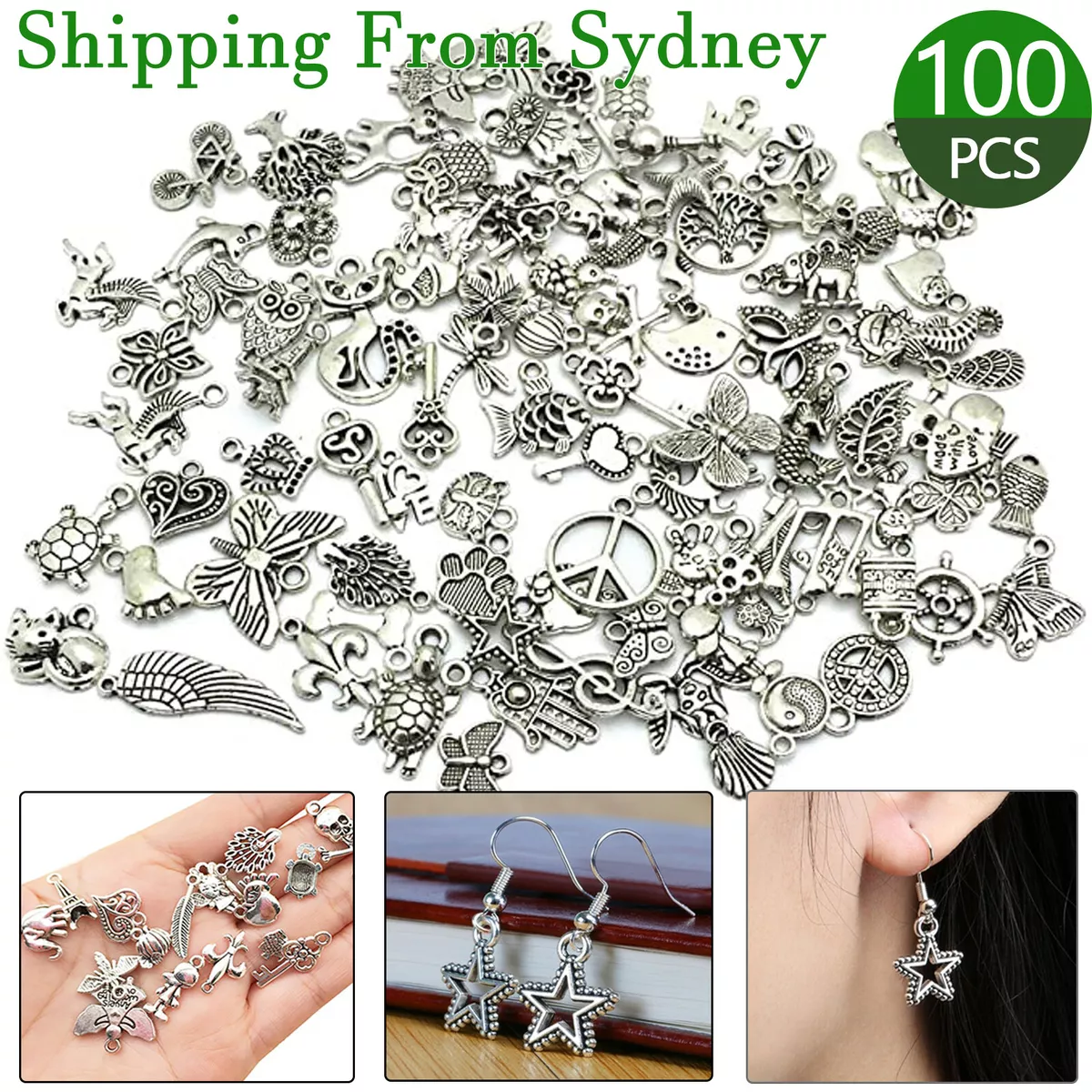 Tibetan silver deals charms