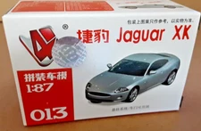 1/87 HO Scale Jaguar XK White -Plastic Model Kit-013 - NIB- SHIPS FROM USA!